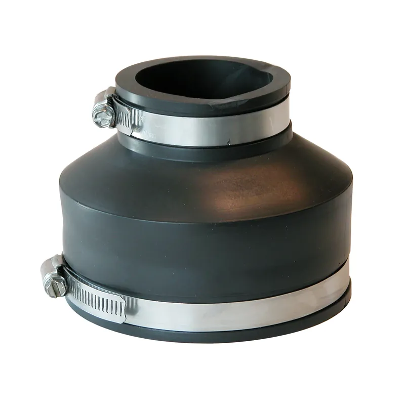 Fernco Schedule 40 4 In. Hub X 2 In. D Hub PVC 5 In. Flexible Coupling 1 Pk