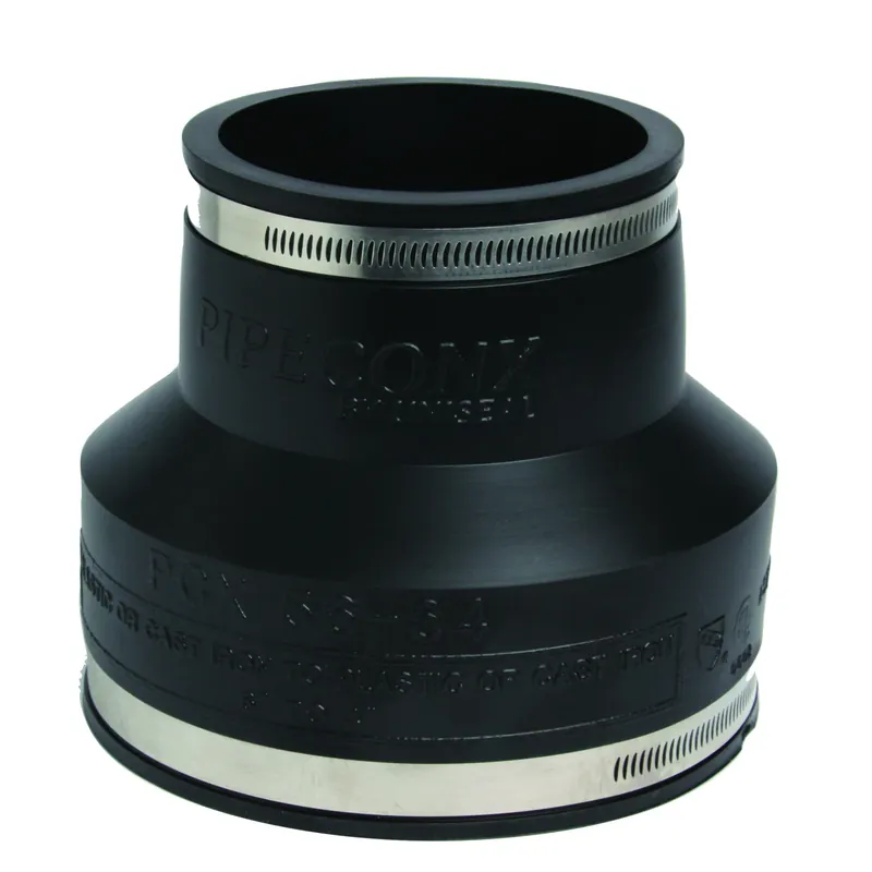 6 In. X 4 In. Flexible Coupling For Universal Pipe Connections