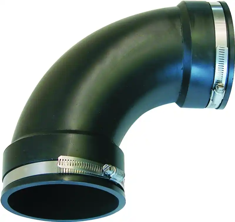 Fernco Schedule 40 4 In. Hub X 4 In. D Hub PVC Elbow 1 Pk