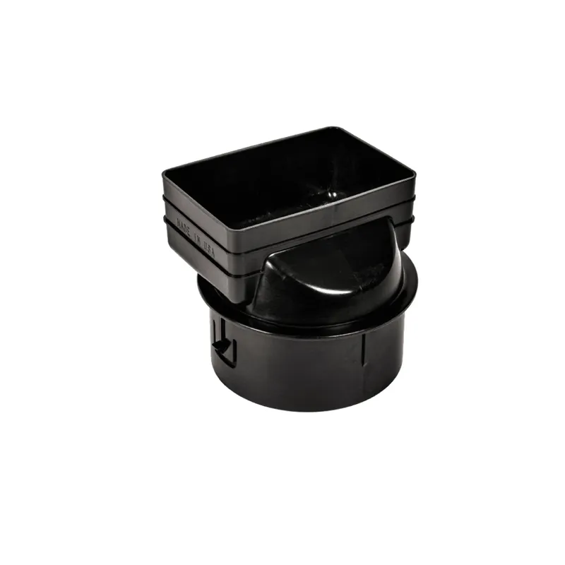 Advanced Drainage Systems 6 In. Snap Polyethylene 7 In. Downspout Adapter 1 Pk
