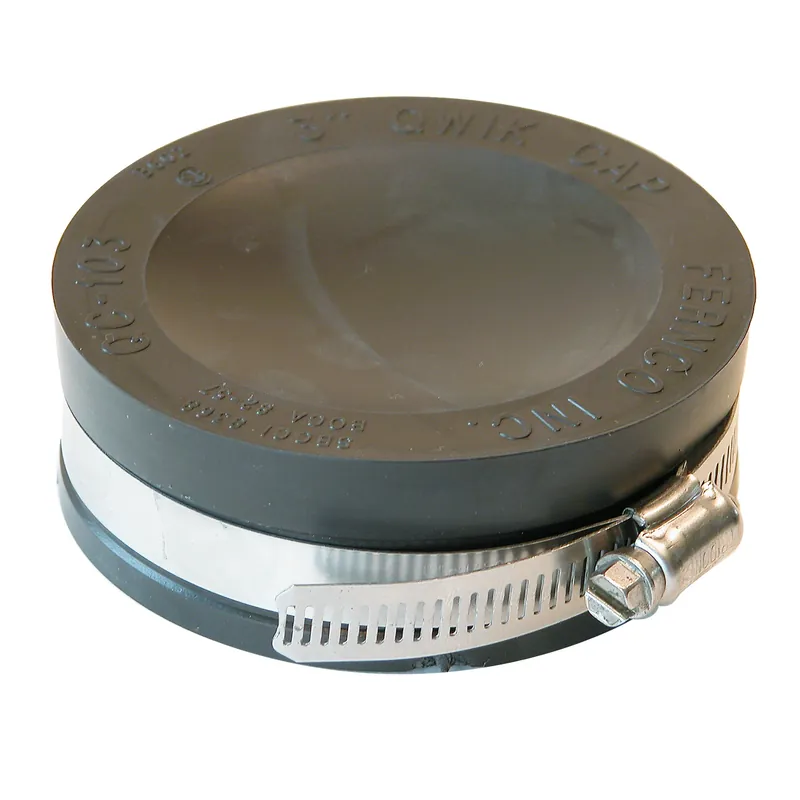 Fernco Schedule 40 3 In. Hub Hub PVC 4.4 In. Drain Cap 1 Pk