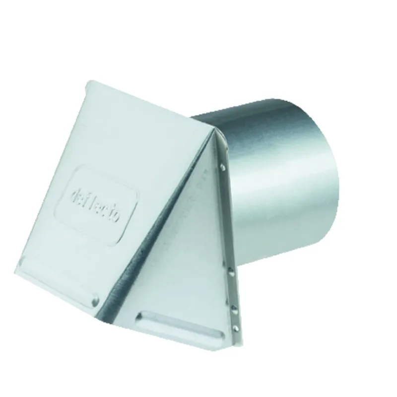 6 In. Diameter Aluminum Wall Cap With Damper For Venting