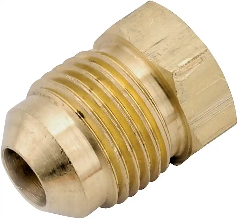 Pipe Fitting, Flare Plug, Lead Free Brass, 1/2 In.