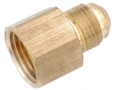 Brass Flare Connector, Lead Free, 1/2 X 3/4 In. FPT