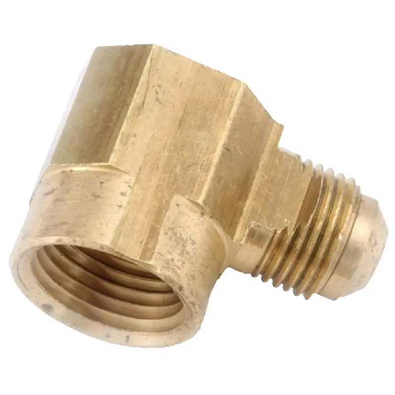 Anderson Metals 3/8 In Flare Elbow X 1/2 In D Fip Brass 90 Degree