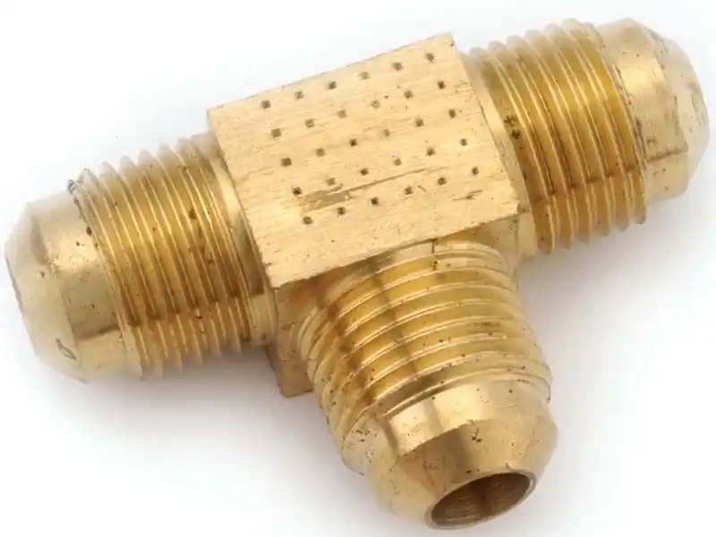 Brass Flare Tee, Lead Free, 1/4 In.