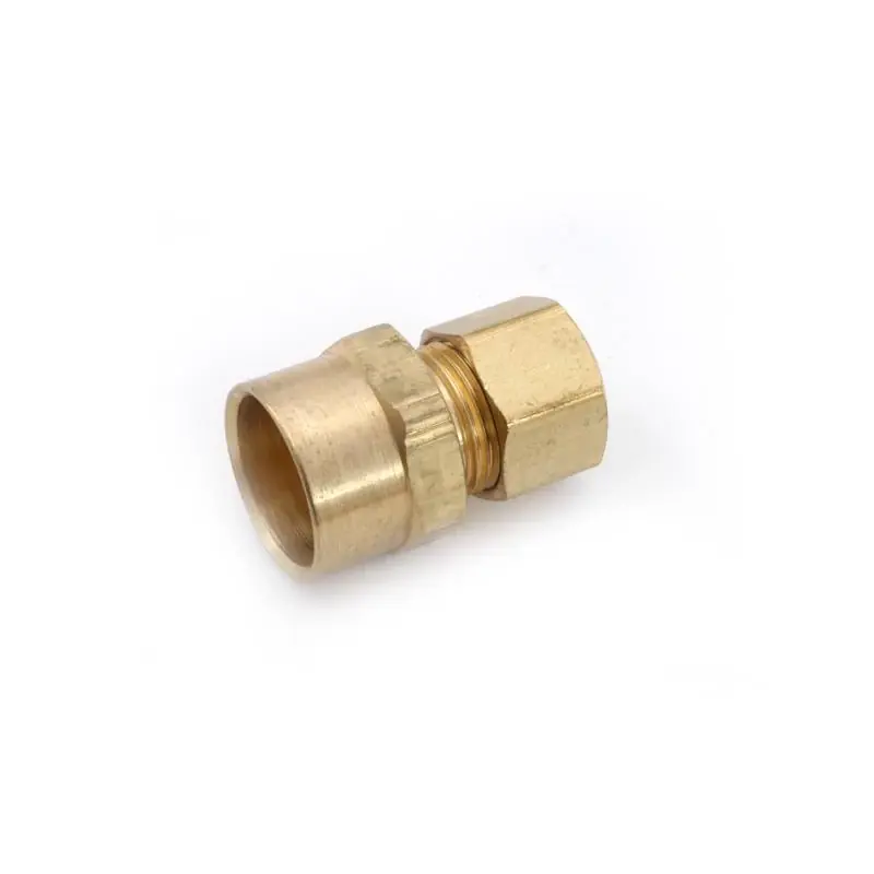 Anderson Metals 3/8 In. Compression X 1/2 In. Sweat Brass Adapter Lead-free