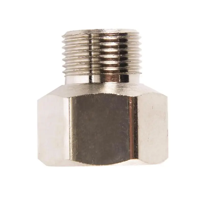 Anderson Metals 3/8 Inch Female Flare To 3/8 Inch Male Compression Chrome Adapter