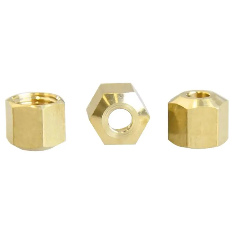 3/16 In. Compression X 3/16 In. D Compression Brass Nut - 3 Pack