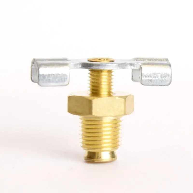 1/8 Inch Brass Needle Drain Cock - Full Port, Lead-free, Male End