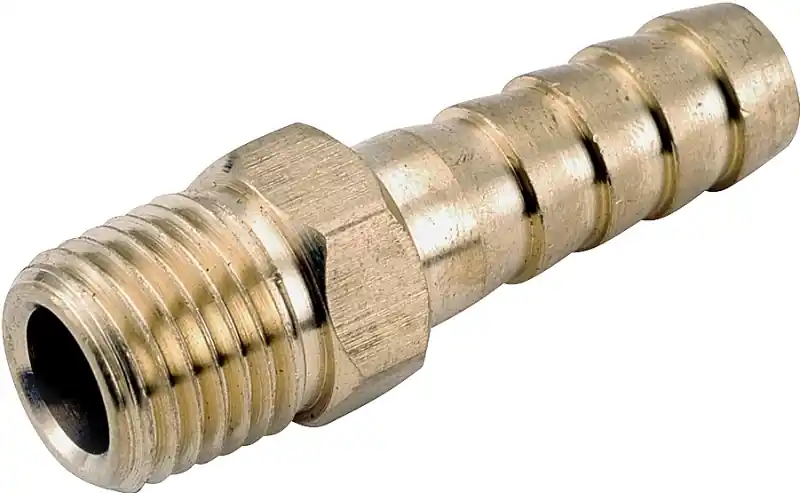 Pipe Fitting, Barb Insert, Lead Free Brass, 1/4 Hose I.D. X 1/4 In. MPT