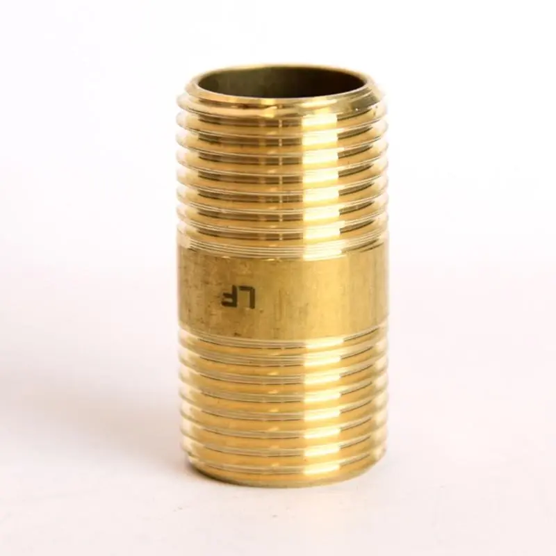 1/2 In. Mpt X 1/2 In. D Mpt Red Brass Nipple, 1-1/2 In. Length