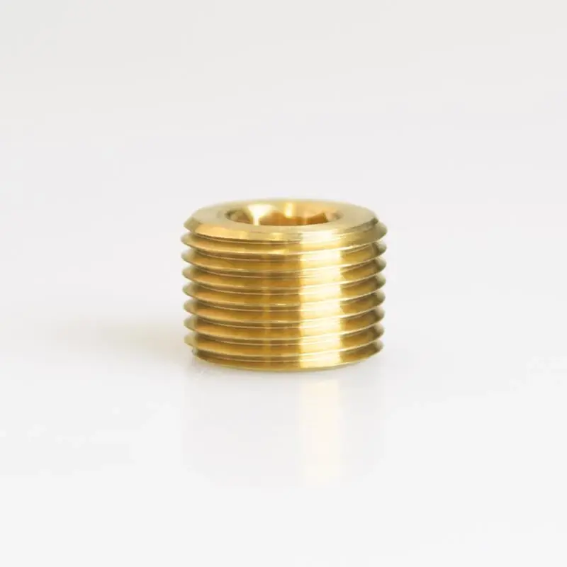 3/8 Inch Mpt Lead-free Brass Counter Sunk Plug For Plumbing Applications