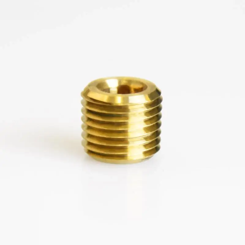 1/4 Inch Mpt Lead-free Brass Counter Sunk Plug For Plumbing Applications