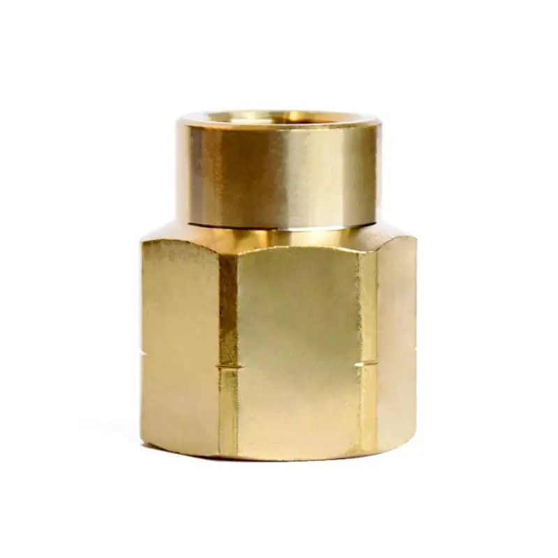 1/2 In. Fpt X 3/8 In. D Fpt Yellow Brass Reducing Coupling