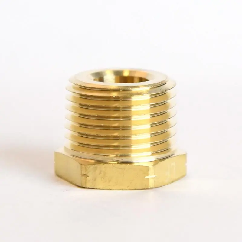 1/2 In. Mpt X 1/4 In. D Fpt Brass Hex Bushing - Durable Plumbing Fitting