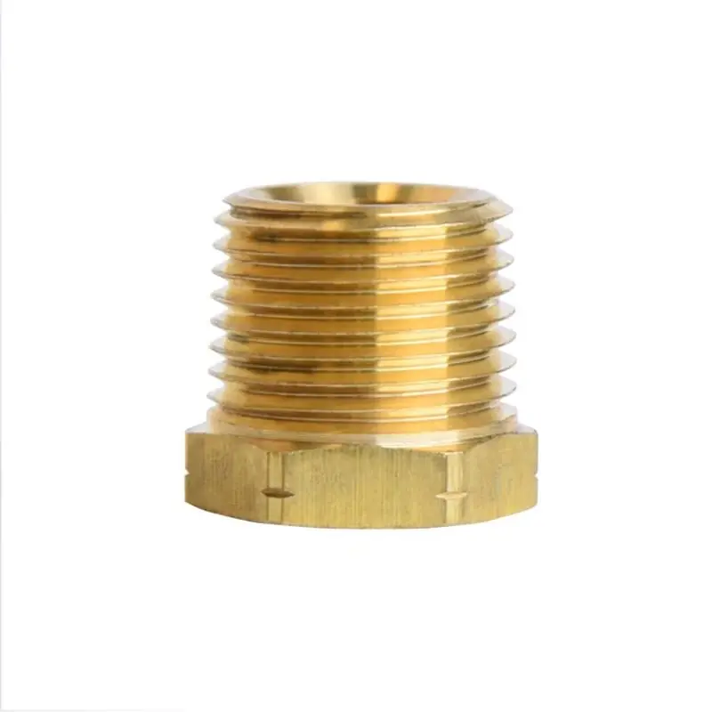 3/8 In. Mpt X 1/4 In. D Fpt Brass Hex Bushing For Plumbing Applications