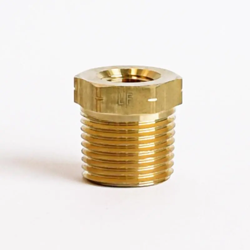 3/8 In. Mpt X 1/8 In. D Fpt Brass Hex Bushing For Plumbing Applications