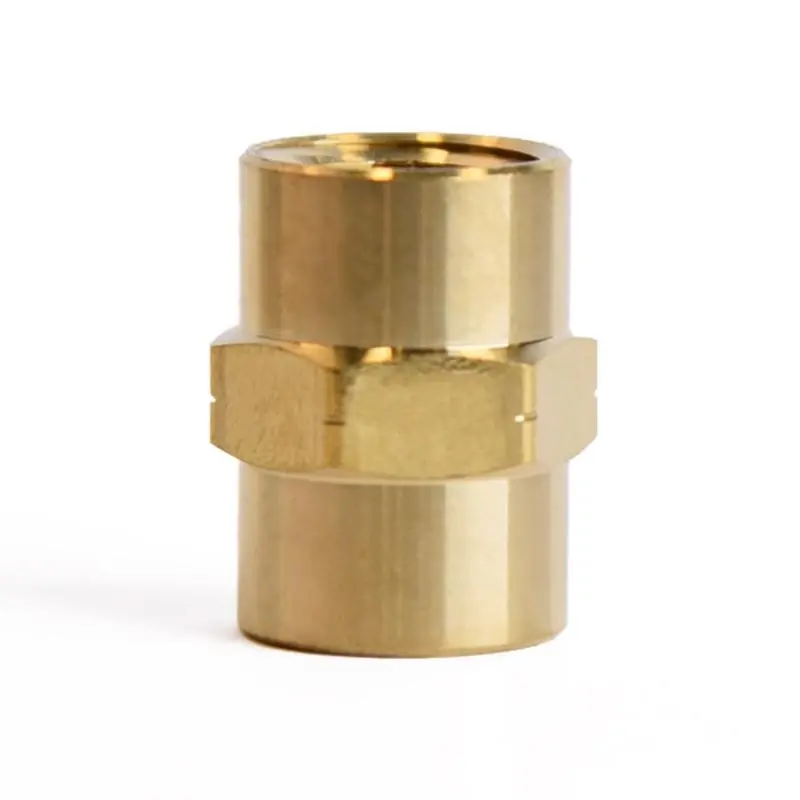 1/4 In. Fpt X 1/4 In. D Fpt Brass Coupling For Plumbing Applications