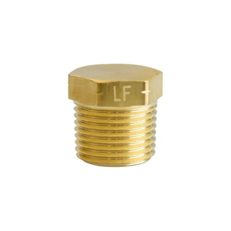 3/8 In. Mpt Lead-free Brass Hex Head Plug For Plumbing Applications