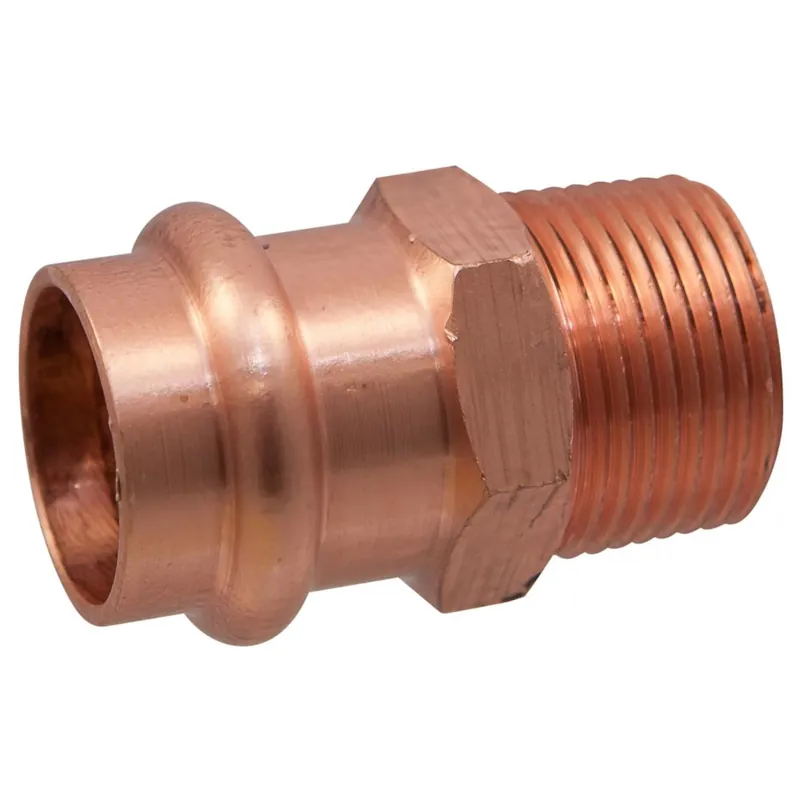 NIBCO 3/4 In. Press X 3/4 In. D MIP Copper Adapter 10 Pk