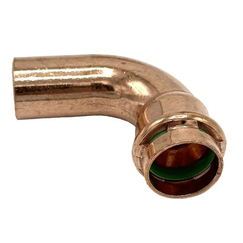 QuickFitting 1/2" Copper Press‑Fit 90° Street Elbow