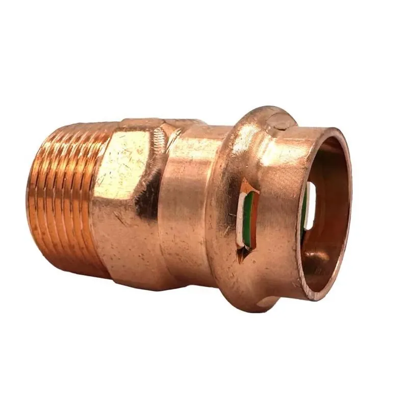 QuickFitting 3/4" Press‑Fit Copper Adapter With 3/4" Male Thread – Underground Rated