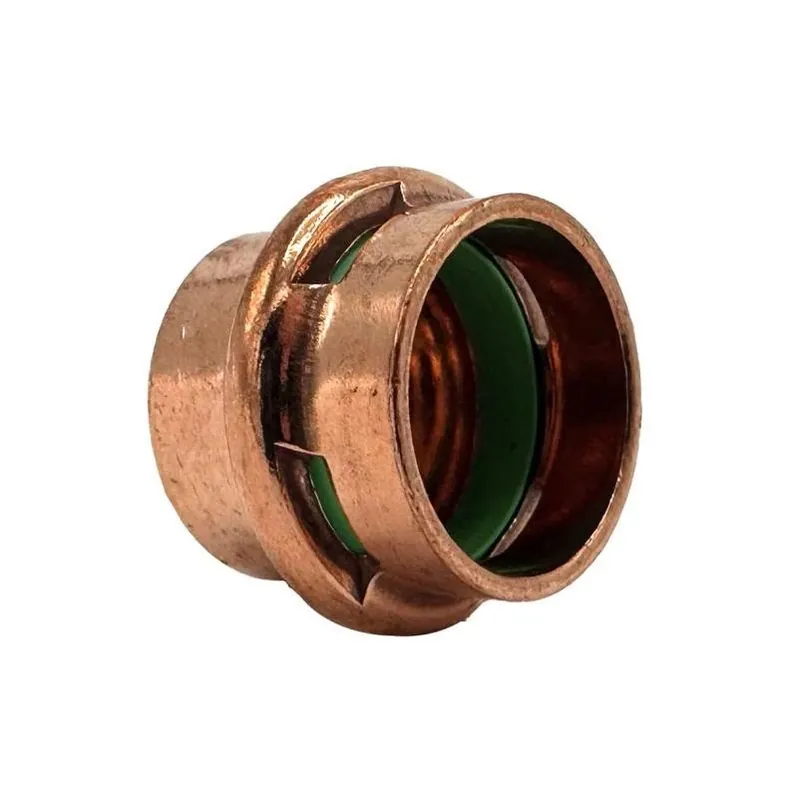 QuickFitting 3/4‑Inch Press‑Fit Copper Cap – Underground Rated Pipe Fitting
