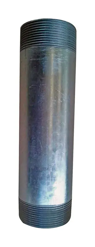 B&k Mueller 2 In. Mpt X 8 In. L Galvanized Steel Pipe Nipple