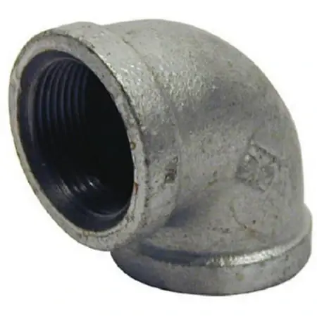 G-l9005 0.5 In. Galvanized 90 Degree Equal Elbow Pipe Fitting