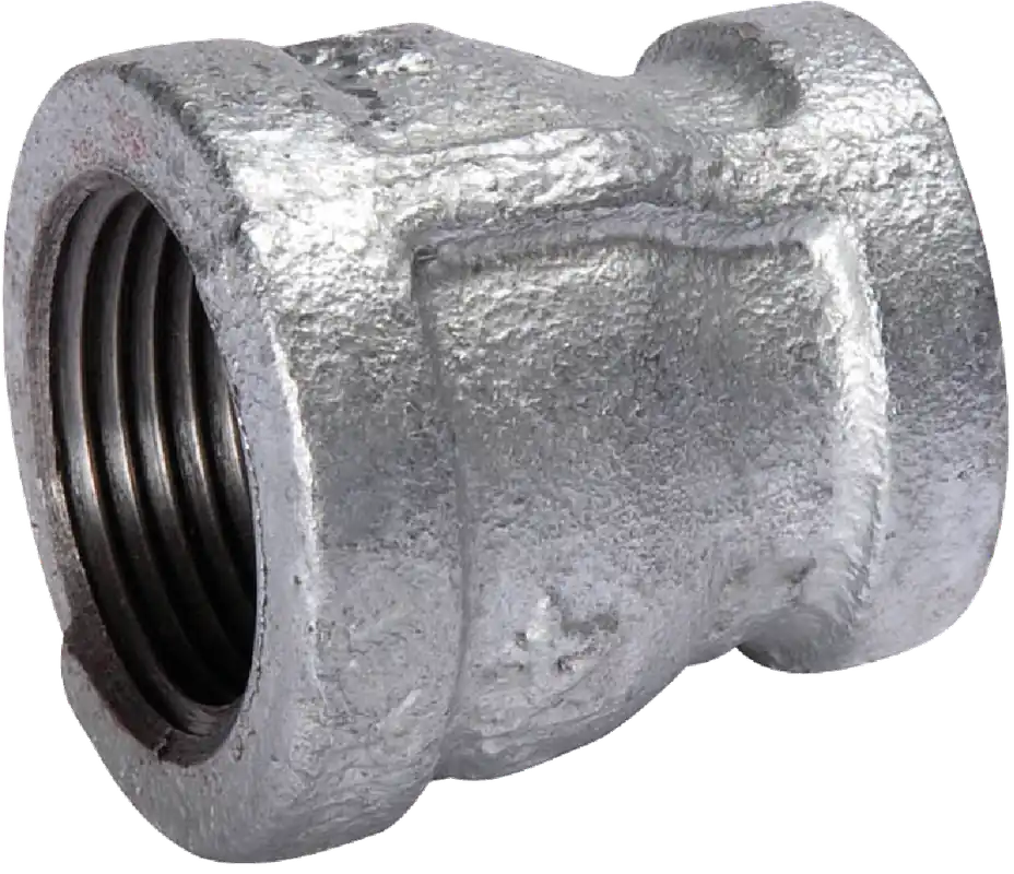 BK Products 3/4 In. FPT X 1/2 In. Dia. FPT Galvanized Malleable Iron Reducing Coupling