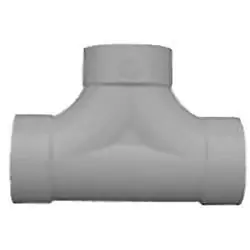 4 Inch Tee 2-way Clean Out For Plumbing Systems