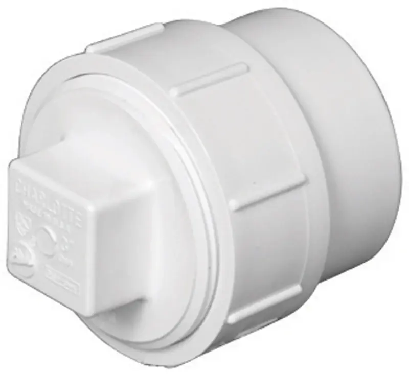 Charlotte Pipe Schedule 40 1-1/2 In. Spigot X 1-1/2 In. D FPT PVC Cleanout Adapter 1 Pk