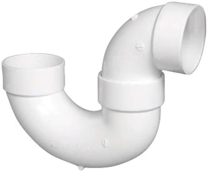 Charlotte Pipe Schedule 40 1-1/2 In. Hub X 1-1/2 In. D Hub PVC P-Trap With Union 1 Pk