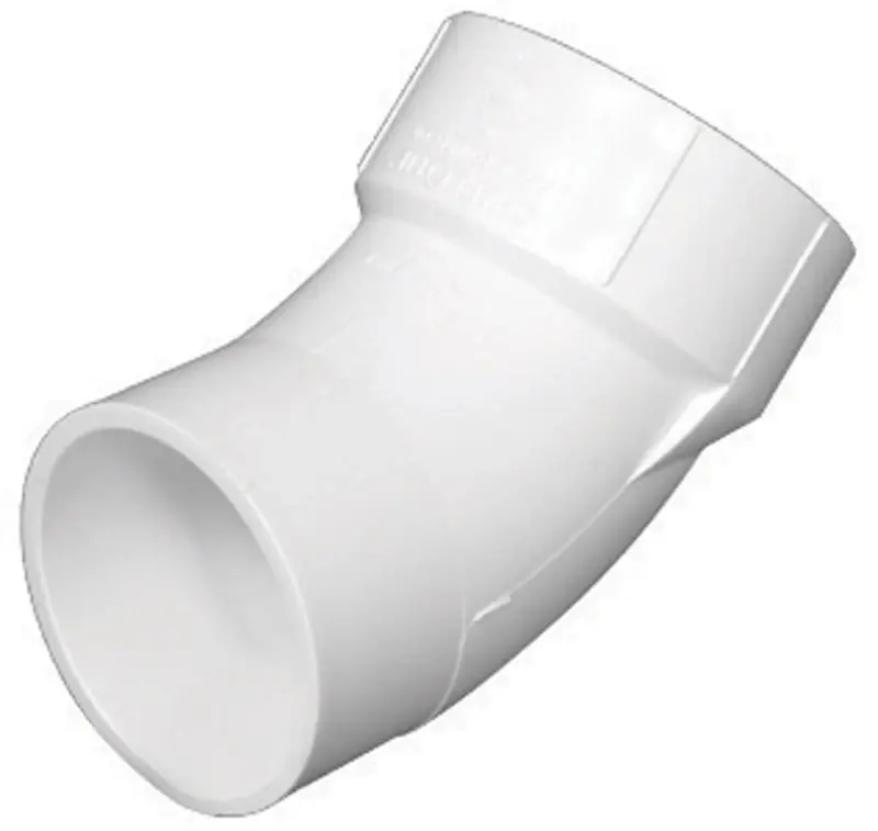 Charlotte Pipe Schedule 40 4 In. Hub X 4 In. D Spigot PVC Street Elbow 1 Pk