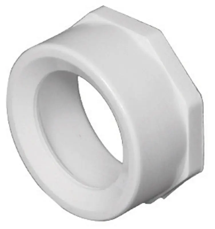 Charlotte Pipe 6 In. Spigot X 4 In. D Hub PVC Flush Bushing 1 Pk