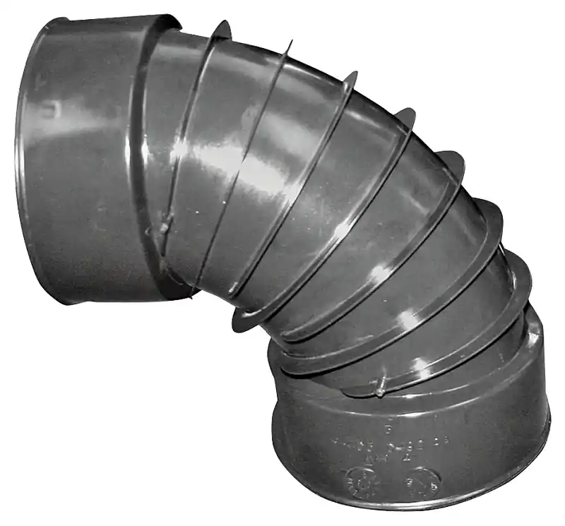 Advanced Drainage Systems 4 In. Snap X 4 In. D Snap Polyethylene 8 In. 90 Degree Elbow 1 Pk