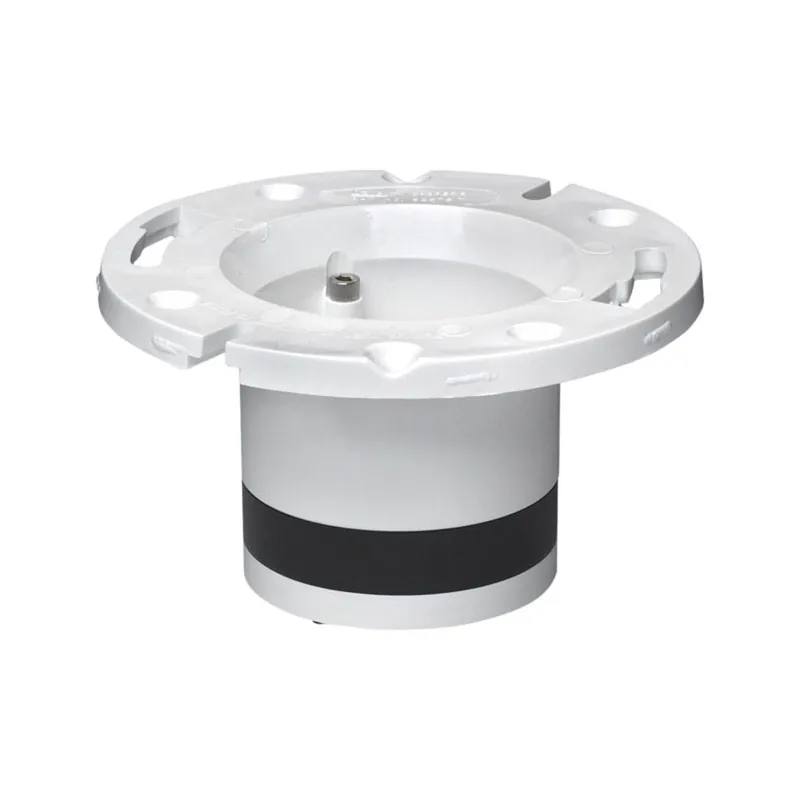Schedule 40 DWV PVC Pipe Fitting,Closet Flange, Schedule 40 PVC , 4 In.