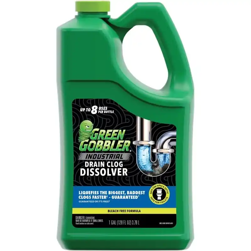 Green Gobbler Liquid Drain Clog Remover 1 Gallon Safe For Septic Systems