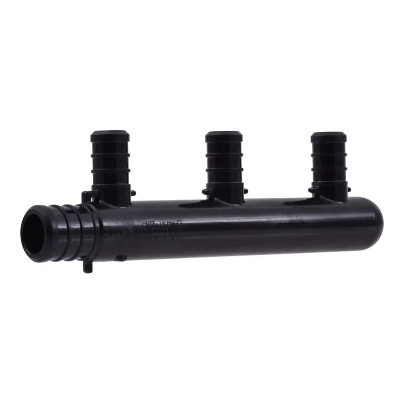 3 Port Pex Tee, 1 X 3/4 X 1/2 In.