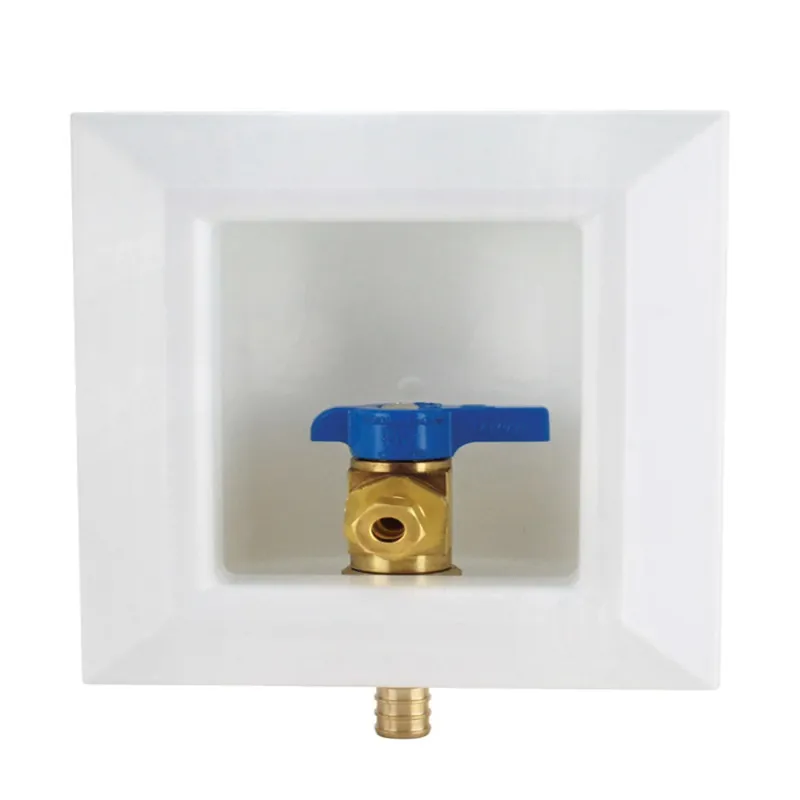 1/2 In. Brass Pex Barb Ice Maker Outlet Box Model Apxboxim