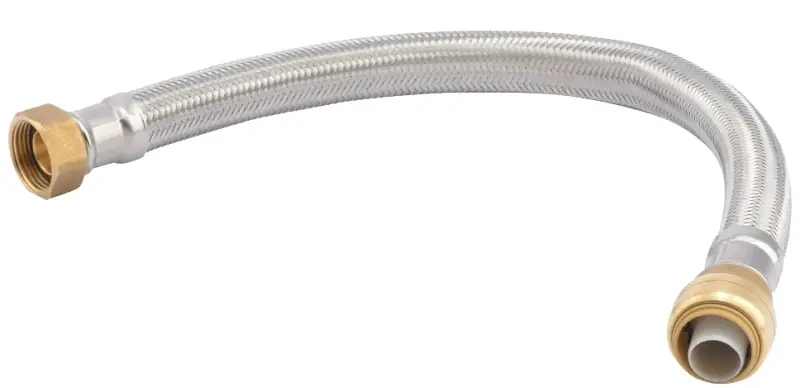 3/4 In. Push Fit X 3/4 In. Fip 18 In. Stainless Steel Supply Line
