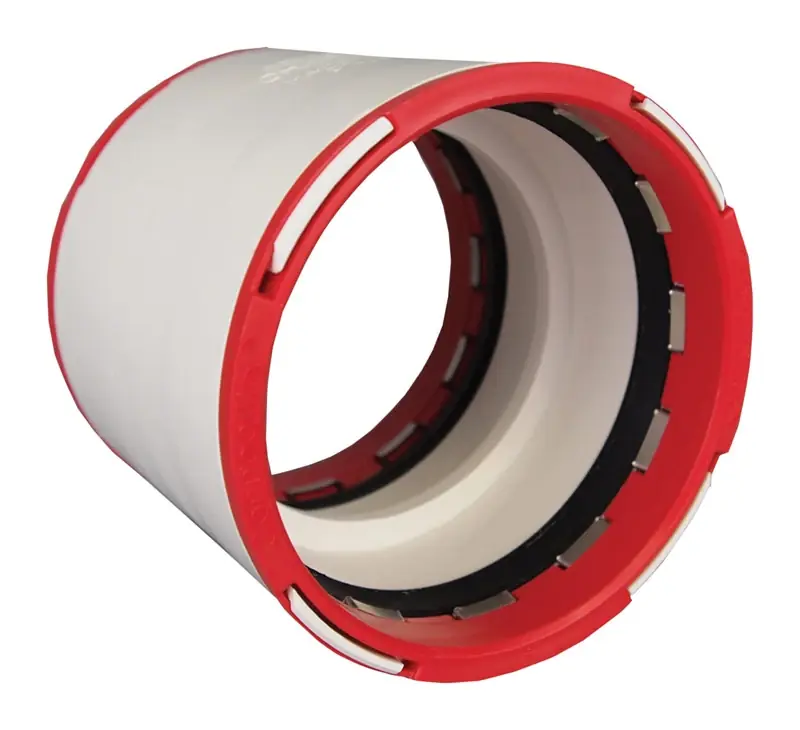 Charlotte Pipe ConnecTite Schedule 40 2 In. Hub X 2 In. D Hub PVC Coupling 1 Pk