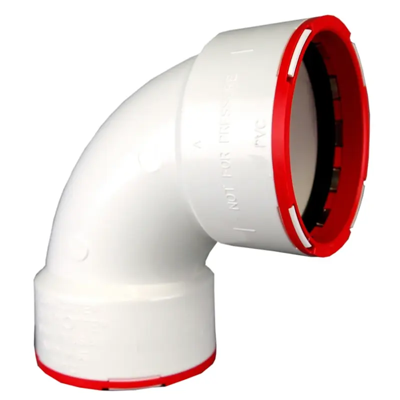 Charlotte Pipe ConnecTite Schedule 40 1-1/2 In. Hub X 1-1/2 In. D Hub PVC Bend Elbow 1 Pk