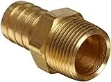 Brass Hose Fitting Connector 3/8 Barb X 1/2 Male Pipe