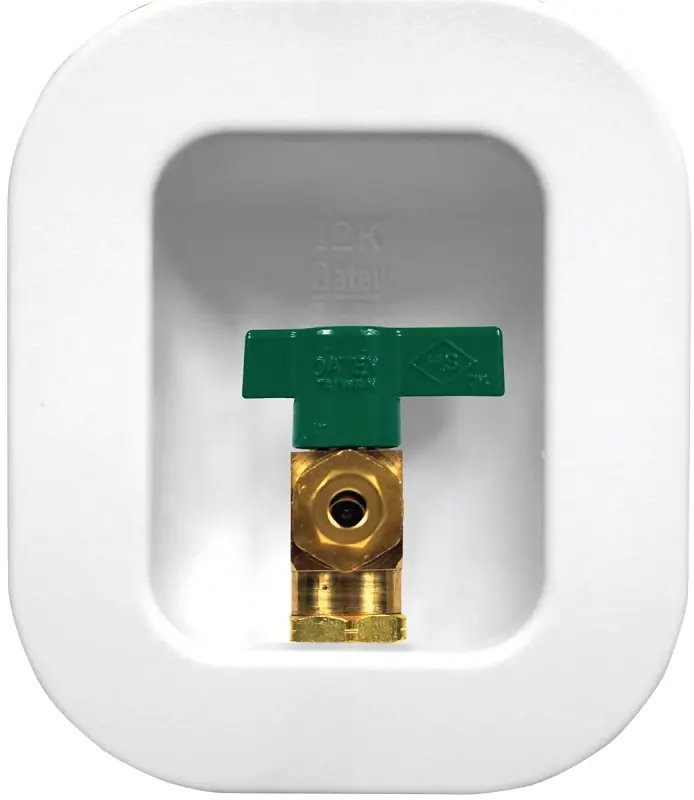 Quarter Turn Ball Valve Pex Ice Maker Outlet Box 1/4 In Connection