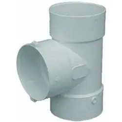 6 Inch Tee Pvc Schedule 40 Fitting For Plumbing Applications