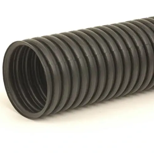 Poly Drainage Tube, Corrugated, Solid, 4 In. X 10 Ft.