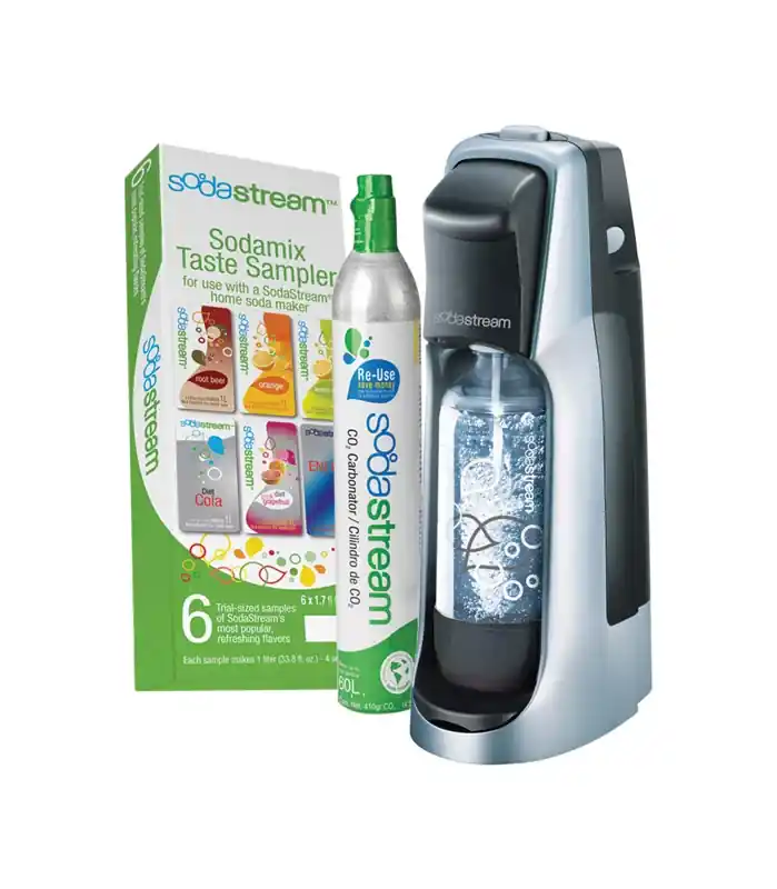 Jet Home Soda Maker Starter Kit - Black And Silver - Model 1012111017