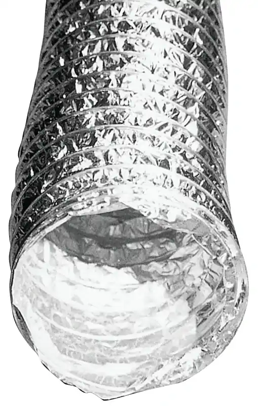 Builder‘s Best 110244 Flexible Foil Duct, 4 In X 50 Ft, Aluminum/polyester
